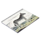 Illustratie zebra Afrika tekening van de stripper Notitieboek (Linkerzijde)