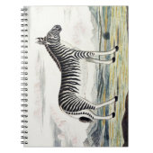 Illustratie zebra Afrika tekening van de stripper Notitieboek (Voorkant)