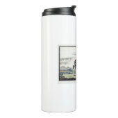 Illustratie zebra Afrika tekening van de stripper Thermosbeker (Gedraaid links)