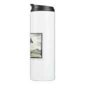 Illustratie zebra Afrika tekening van de stripper Thermosbeker (Geroteerd rechts)