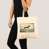 Illustratie zebra Afrika tekening van de stripper Tote Bag (Voorkant (product))