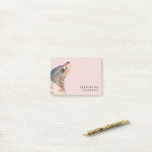 Illustratie zee Lion Waterverf | Jouw namen toevoe Post-it® Notes (Op bureau)