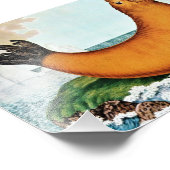 Illustratie zee olifant (Zotl) Foto Afdruk (Hoek)