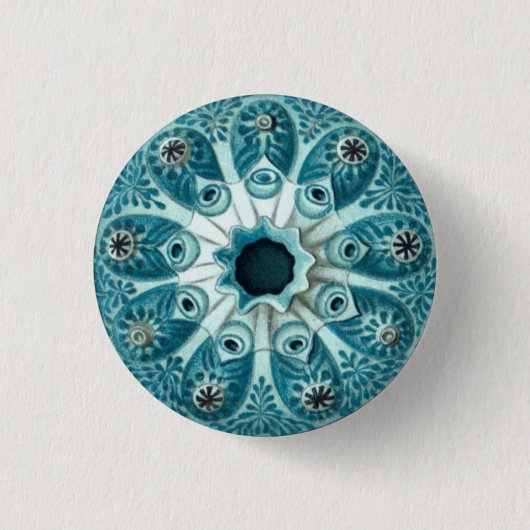 Illustratie Zee vierkant Ronde Button 3,2 Cm (Voorkant)