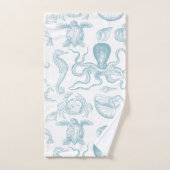  illustratie Zeeen Moderne Blauw Bad Handdoek (Handdoek)