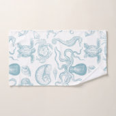  illustratie Zeeen Moderne Blauw Bad Handdoek (Handdoek)