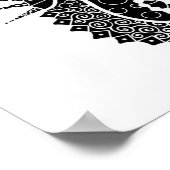 Illustratie zeepaardje poster (Hoek)