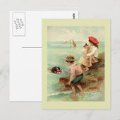  illustratie zeezijde briefkaart (Voorkant / Achterkant)