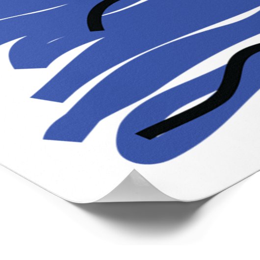 Illustratie zeilreis Poster zeilboot (Hoek)