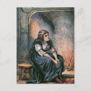 illustratie "Zitten door de brand" Briefkaart
