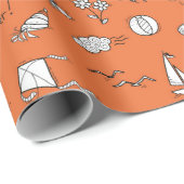  illustratie zomerpatroon cadeaupapier (Rol Hoek)