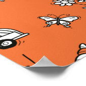 illustratie zomerpatroon poster (Hoek)