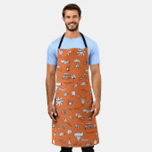  illustratie zomerpatroon schort (Gedragen)
