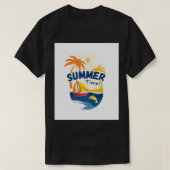 Illustratie zomertijd t-shirt (Design voorkant)