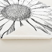 Illustratie zonnebloem sherpa deken (3/4)