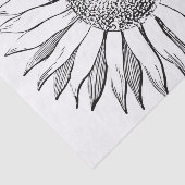 Illustratie zonnebloem tissuepapier (Detail)