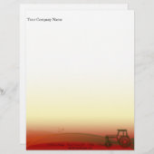 Illustratie zonnescherm gepersonaliseerd briefhoofd (Voorkant / Achterkant)