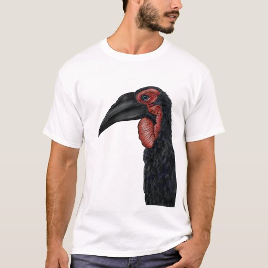 Illustratie Zuid-Ground Hornbill T-shirt (Voorkant)