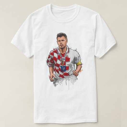 Illustratie Zvonimir Boban T-shirt (Design voorkant)
