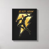 Illustratie zwart Adam Lightning Bolt-teken Canvas Afdruk (Voorkant)