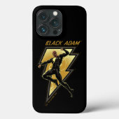 Illustratie zwart Adam Lightning Bolt-teken Case-Mate iPhone Case (Achterkant)