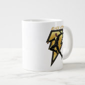 Illustratie zwart Adam Lightning Bolt-teken Grote Koffiekop (Voorkant rechts)