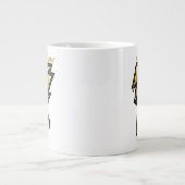 Illustratie zwart Adam Lightning Bolt-teken Grote Koffiekop (Voorkant)