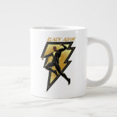 Illustratie zwart Adam Lightning Bolt-teken Grote Koffiekop (Rechts)