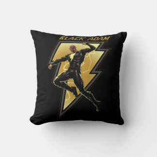 Illustratie zwart Adam Lightning Bolt-teken Kussen