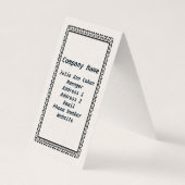 Illustratie zwart wit rondstrooien Wolf Visitekaartje (Achterkant)