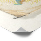 Illustratie  zwarte Snapper vis (1889) Poster (Hoek)