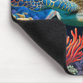 Illustratie zwemschildpad Zee Muismat (Hoek)