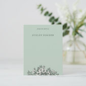 Illustratieartikelen van gebrand Floral - Groen (Staand voorkant)