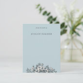 Illustratiebakkerij voor gebrande Floral - Turquoi (Staand voorkant)