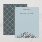 Illustratiebakkerij voor gebrande Floral - Turquoi (Voorkant / Achterkant)