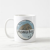 Illustratiebalk Morro Bay Central California Koffiemok (Links)