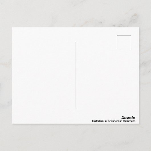 Illustratiebalk Morro Bay Central California P Briefkaart (Achterkant)