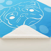 Illustratiebalk voor pug sherpa deken (3/4)