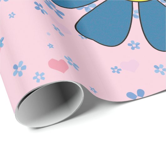 Illustratiebladen bijen bloemen ontwerpen cadeaupapier (Rol Hoek)