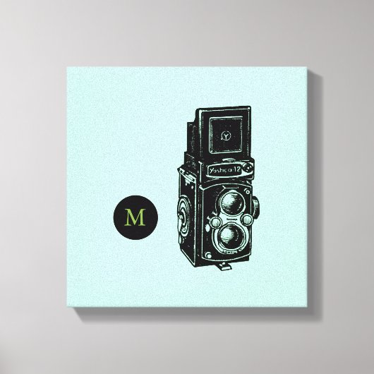 Illustratiecamera 1 Monogram Canvas Afdruk (Voorkant)