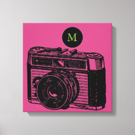  illustratiecamera 2 Monogram Canvas