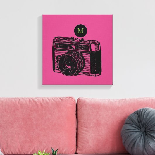 illustratiecamera 2 Monogram Canvas (Insitu (Woonkamer))