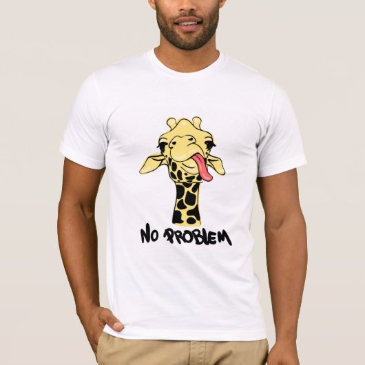 illustratiedruk met afbeeldingen giraf en tekst t-shirt (Voorkant)