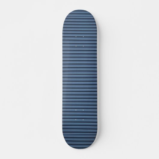 Illustratief blauw aluminium persoonlijk skateboard (Voorkant)