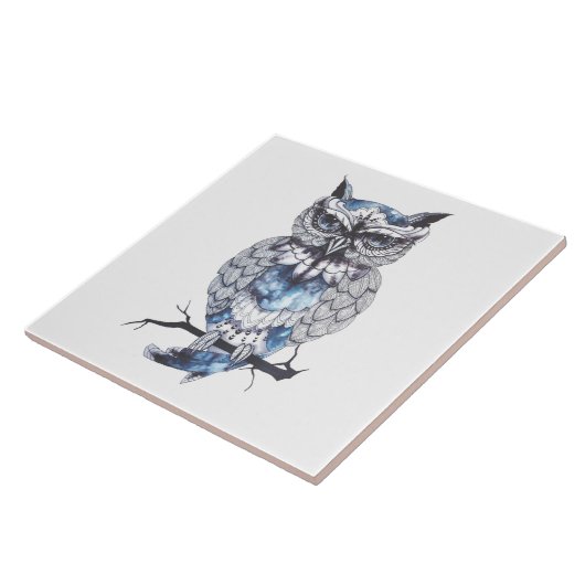 Illustratief boomontwerp tegeltje (Zijkant)