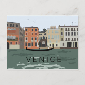 Illustratief Briefkaart van Venice Gondola