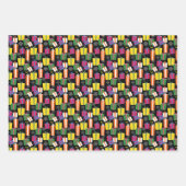 Illustratief  Cadeaus Kerstmis Inpakpapier Vel (Voorkant 2)