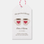 Illustratief Coffee Mugs Perfect Blend Cadeaulabel (Voorkant)