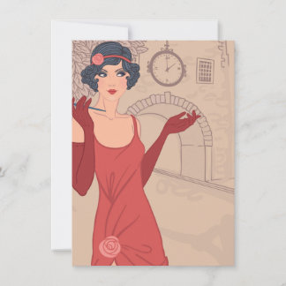 Illustratief Flapper Girl
