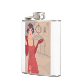 Illustratief Flapper Girl Heupfles (Links)